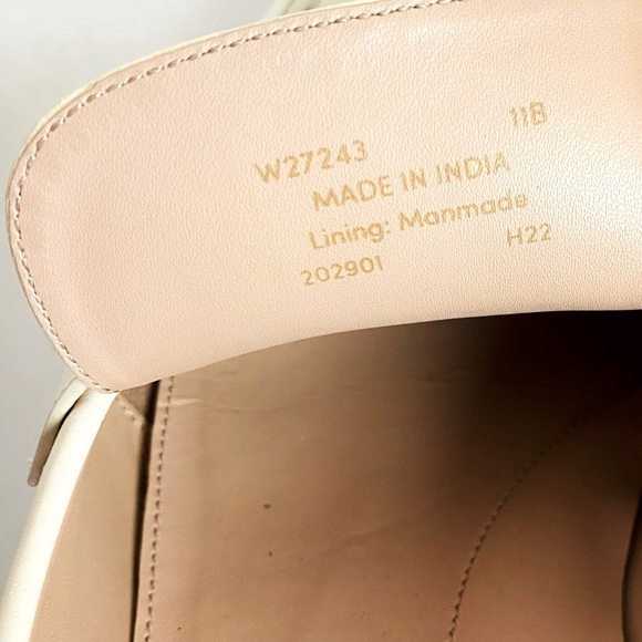 Cole Haan Ivory Leather Stassi Chain Loafer Size 11 - Picture 7 of 7